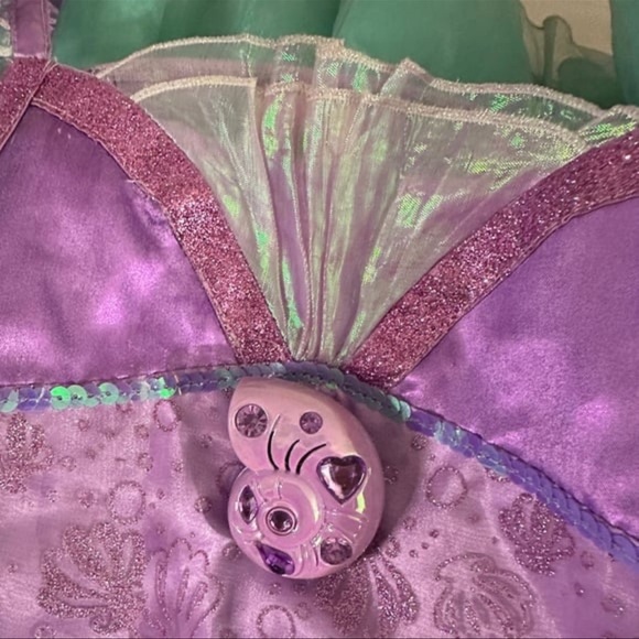 DISNEY Costume ARIEL The Little Mermaid with Sound Functioning Girls Sz. 7 / 8 - Picture 5 of 10